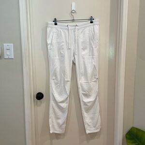 STANDARD JAMES PERSE Cotton Blend Drawstring Jogger Pants in White sz 3 EUC